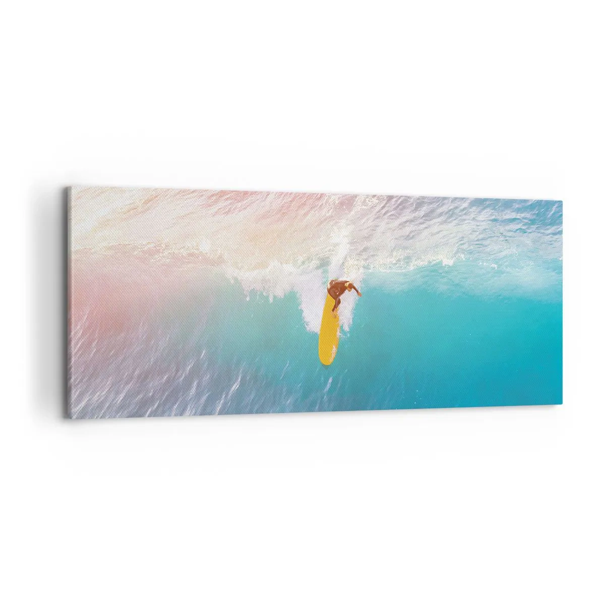 Lærredstryk - Billede på lærred - Ocean rytter - 100x40 cm