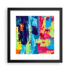 Plakat i sort ramme - Livet er smukt! - 30x30 cm