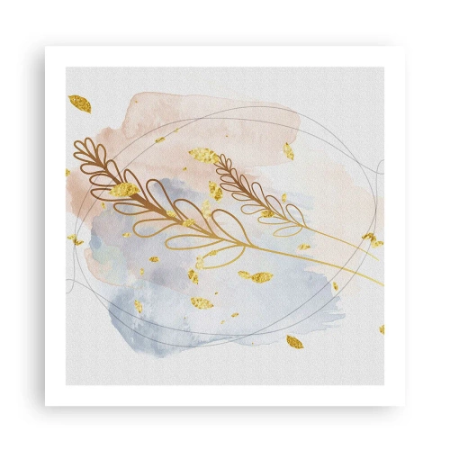 Plakat - En gylden eksplosion - 60x60 cm