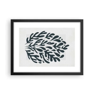 Plakat i sort ramme - Naturens former - 40x30 cm