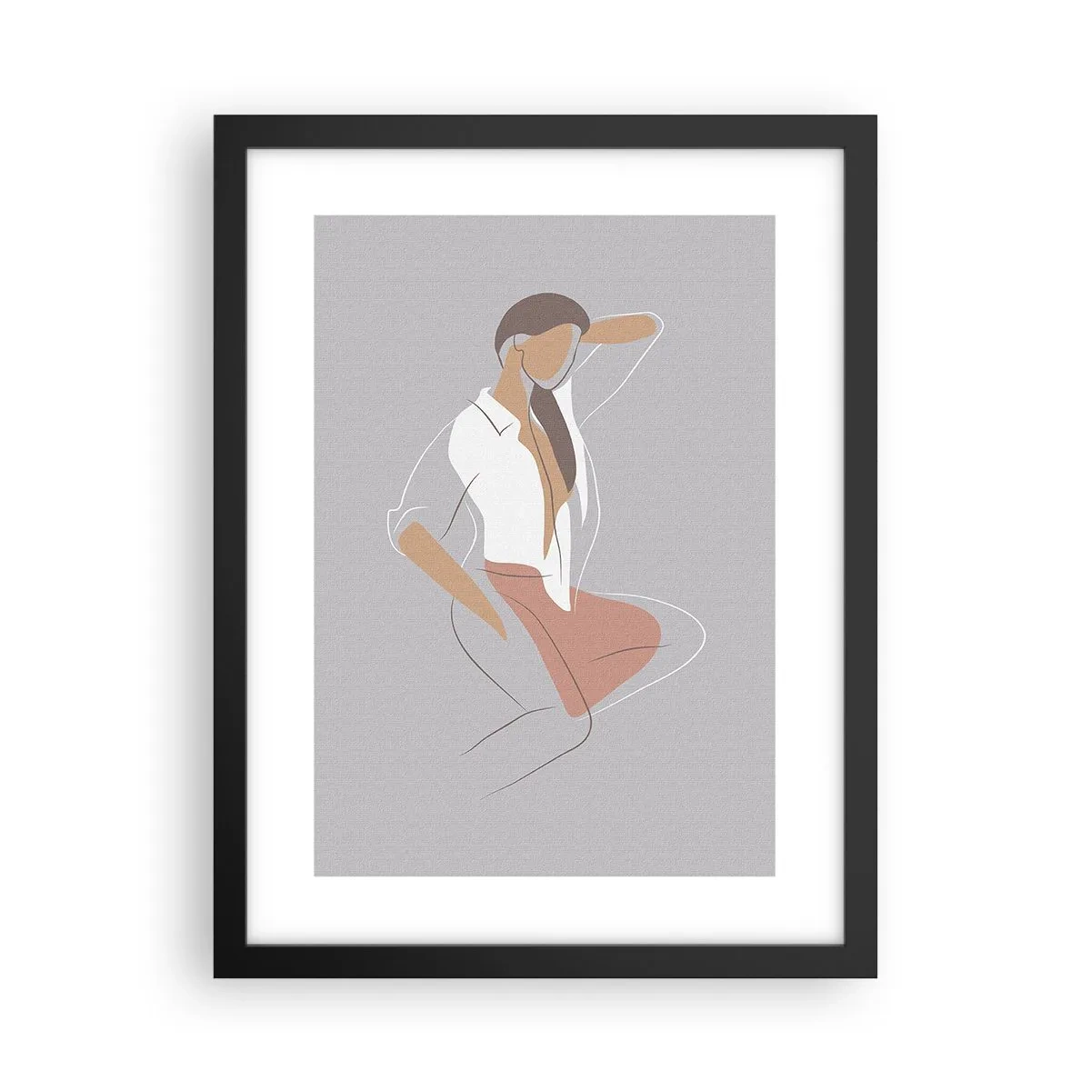 Plakat i sort ramme - Omrids af nåde - 30x40 cm
