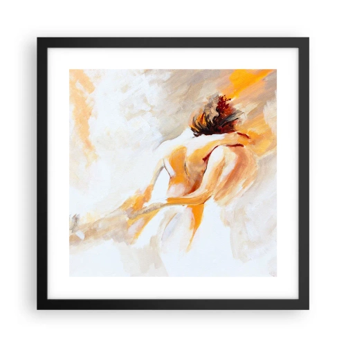 Plakat i sort ramme - I himlen af nærhed - 40x40 cm