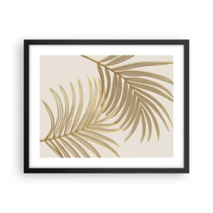 Plakat i sort ramme - Gylden palme! - 50x40 cm