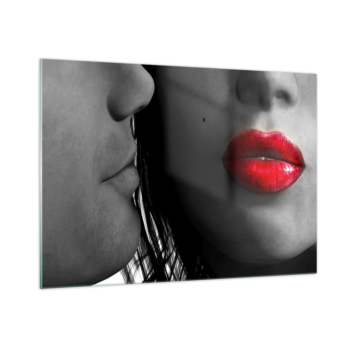Billede på glas - Ansigt til ansigt  - 100x70 cm