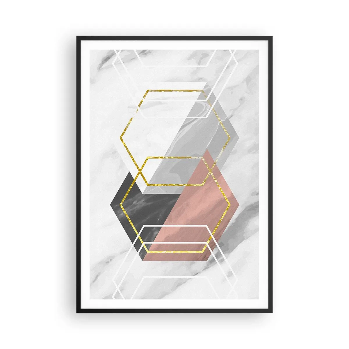 Plakat i sort ramme - Kædesammensætning - 70x100 cm