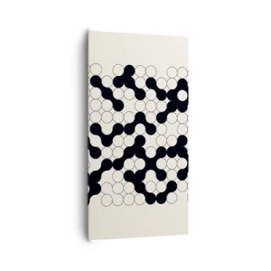 Lærredstryk - Billede på lærred - Kinesisk spil - variation - 65x120 cm