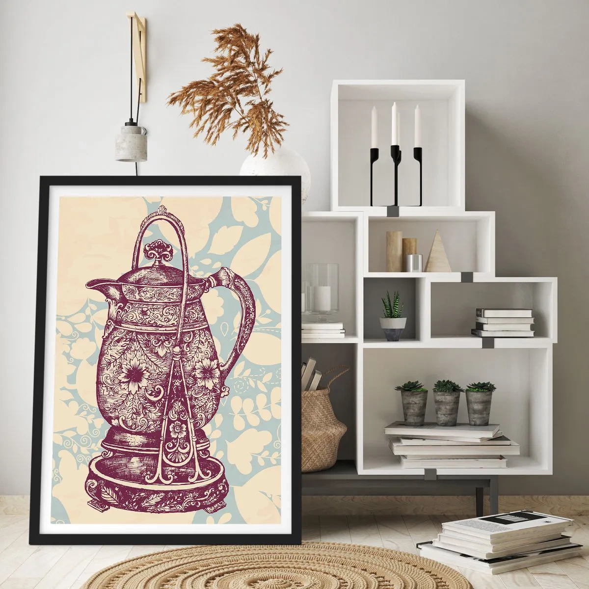 Plakat i sort ramme - Skønheden i hverdagslivet - 30x40 cm