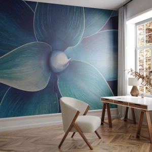 Fototapet Premium Sand - Blå fra himlen - Agave, Agave blomst, Stykke - 150x105 cm