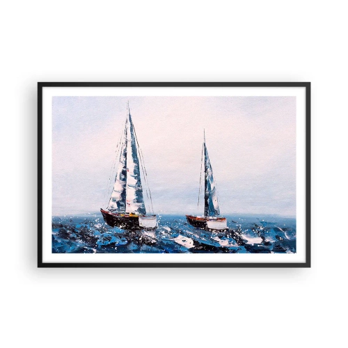 Plakat i sort ramme - Vindens broderskab - 91x61 cm