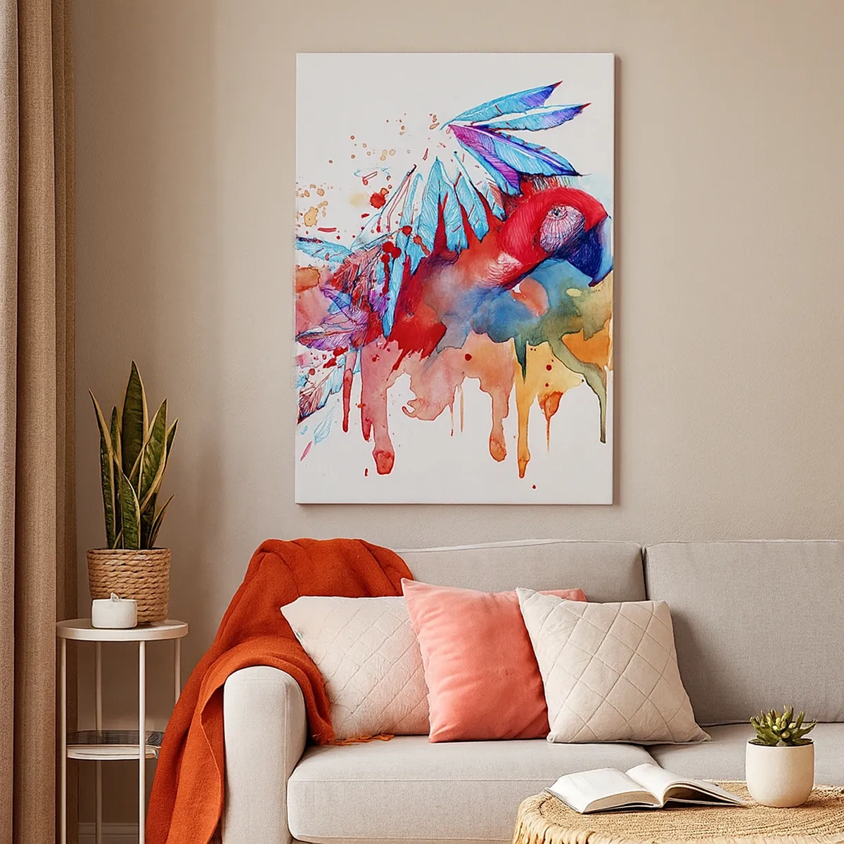 Lærredstryk - Billede på lærred - . - 50x70 cm