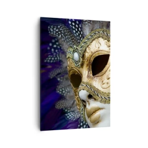 Lærredstryk - Billede på lærred - Venetiansk portræt i guld - 70x100 cm