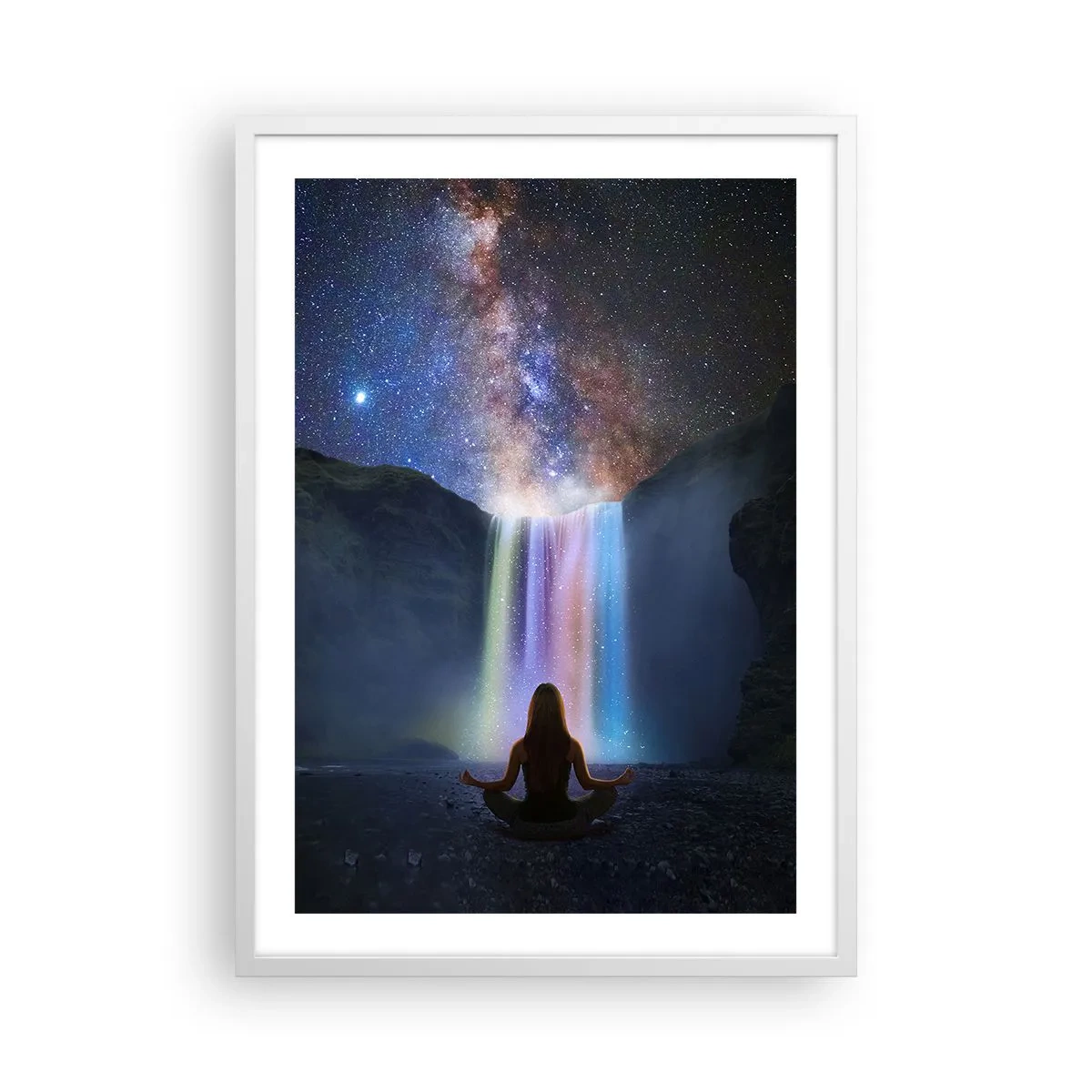 Plakat i hvid ramme - Absolut harmoni - 50x70 cm