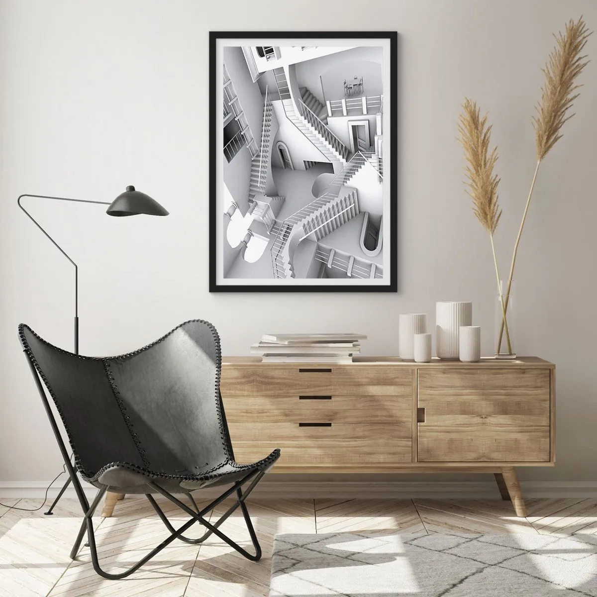 Plakat i sort ramme - Rummets paradokser - 40x50 cm