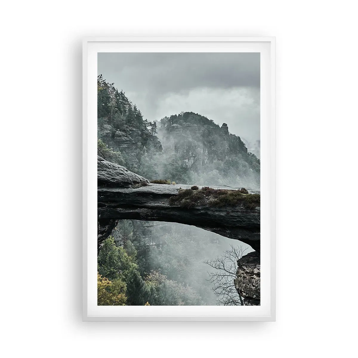 Plakat i hvid ramme - Eventyret er ved at begynde - 61x91 cm