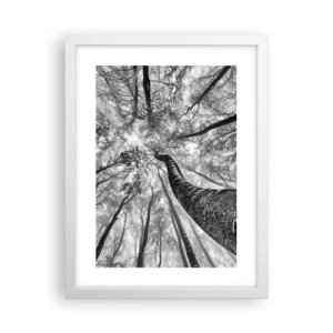 Plakat i hvid ramme - Kapløb mod lyset - 30x40 cm