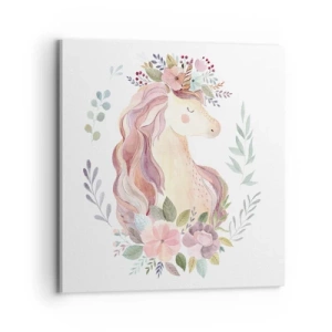 Lærredstryk - Billede på lærred - En invitation til eventyrets verden - 70x70 cm