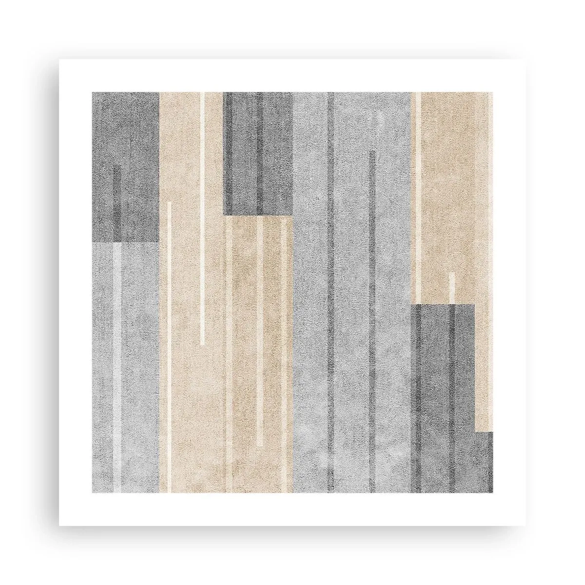 Plakat - Komposition: hold den lodret - 50x50 cm