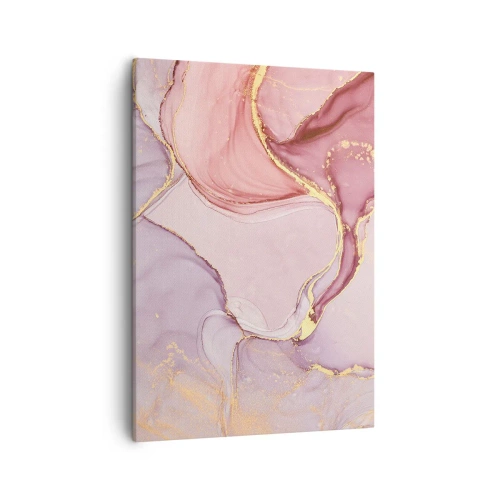 Lærredstryk - Billede på lærred - Et kærtegn af farver - 50x70 cm