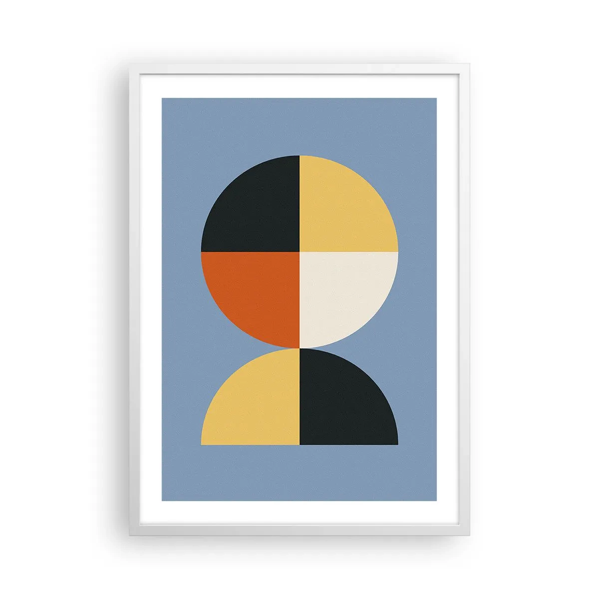 Plakat i hvid ramme - Se og tæl - 50x70 cm