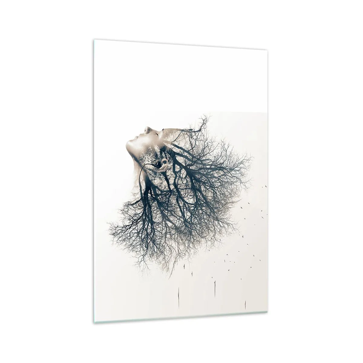 Billede på glas - Lyttede til træets hvisken - 70x100 cm