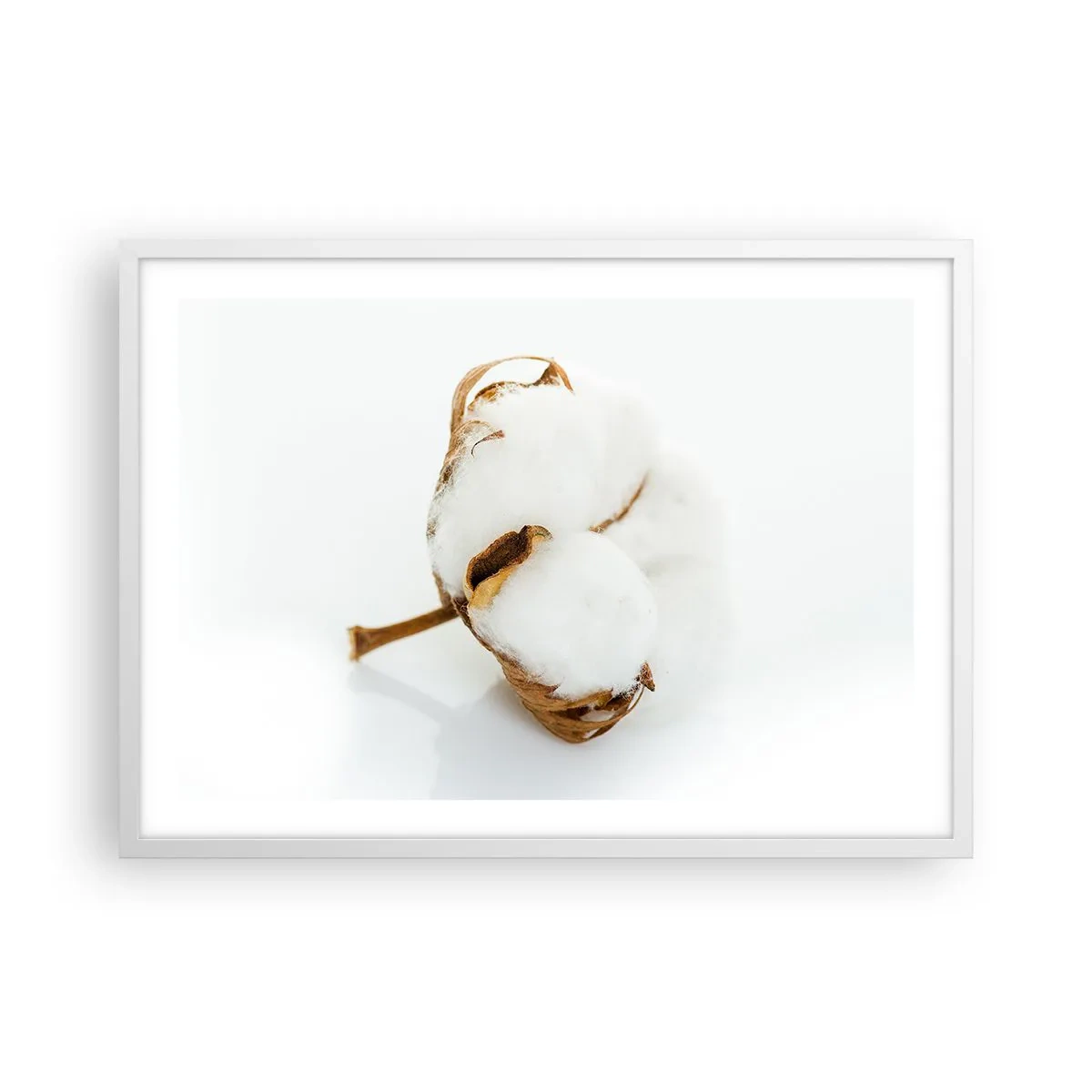 Plakat i hvid ramme - Blød af natur - 70x50 cm