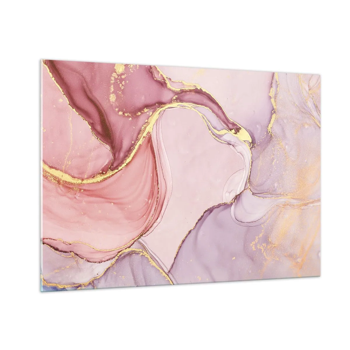 Billede på glas - Et kærtegn af farver - 100x70 cm