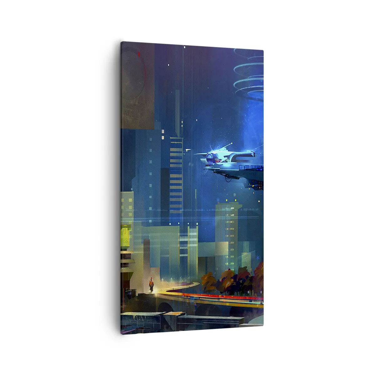 Lærredstryk - Billede på lærred - I den nærmeste fremtid - 55x100 cm