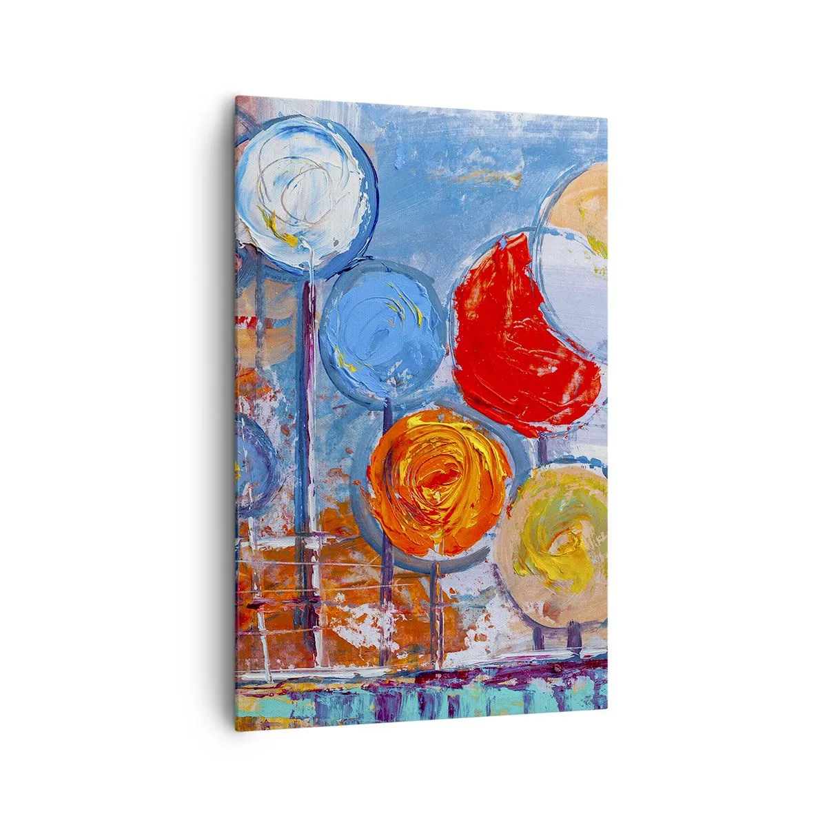 Lærredstryk - Billede på lærred - Mirakler på en pind - 80x120 cm