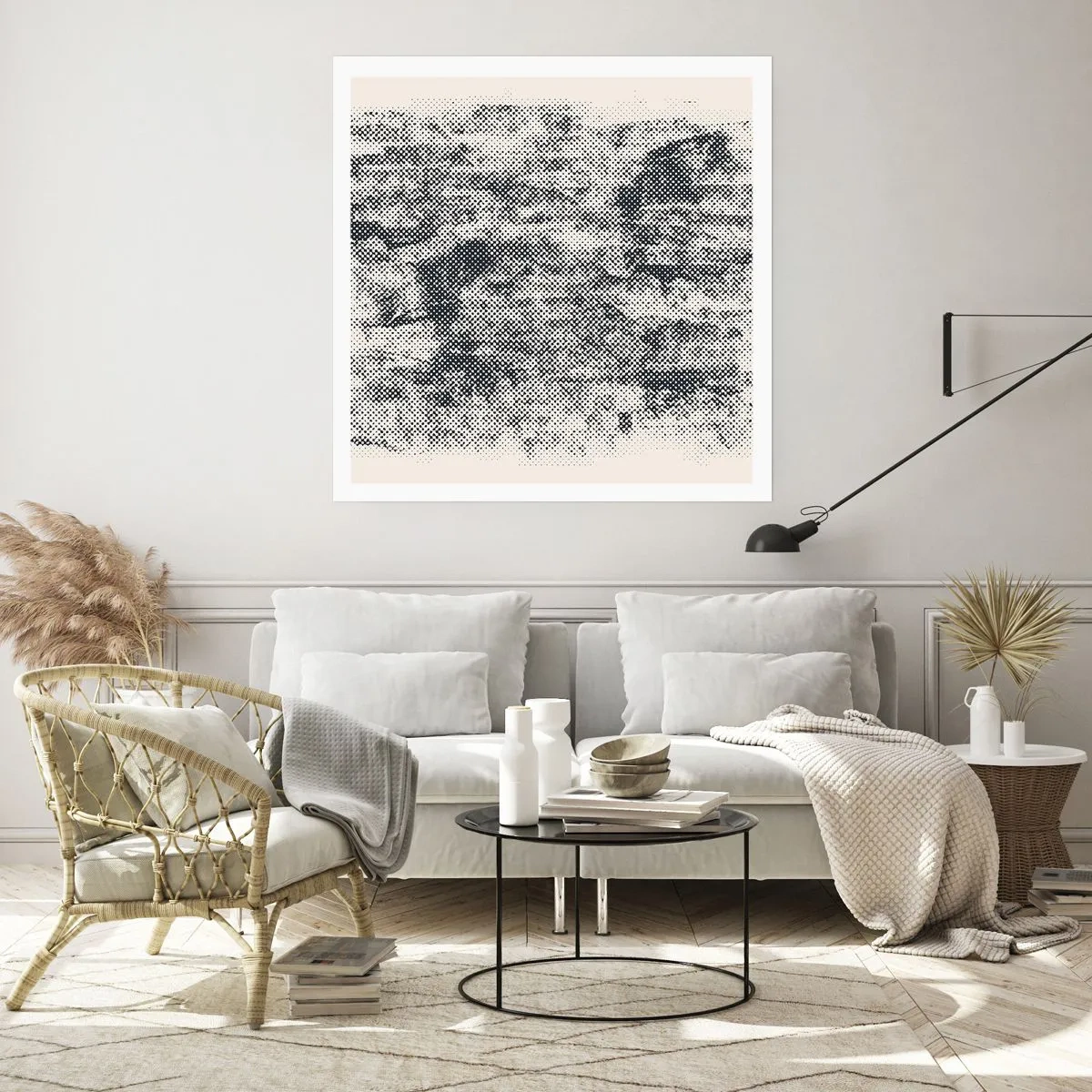 Plakat - Tågeagtig sammensætning - 60x60 cm