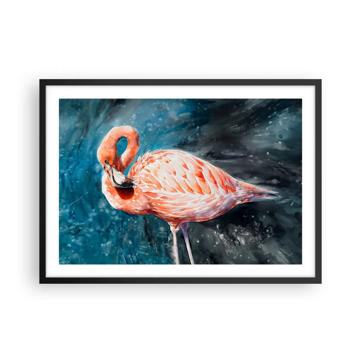 Plakat i sort ramme - Dekorativ af natur - 70x50 cm