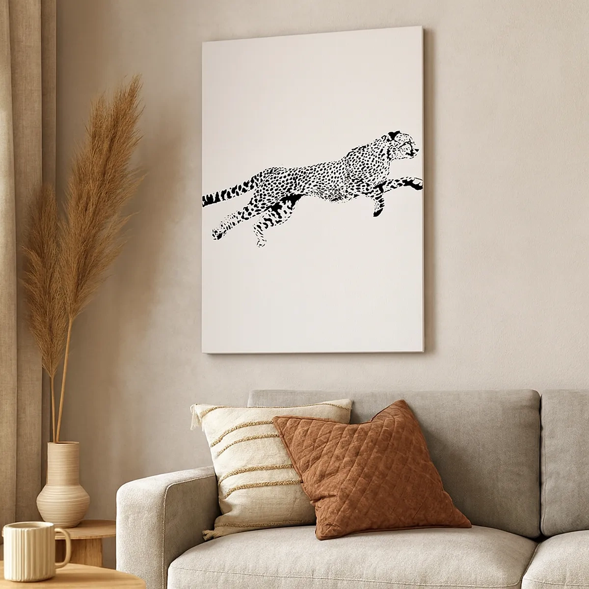 Lærredstryk - Billede på lærred - Den hurtigste på Jorden - 50x70 cm