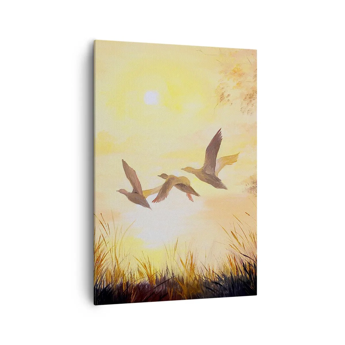 Lærredstryk - Billede på lærred - Starten på en lang rejse - 70x100 cm