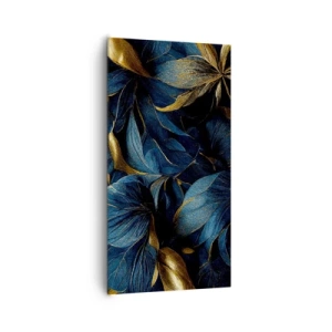 Lærredstryk - Billede på lærred - Foret med guld - 65x120 cm