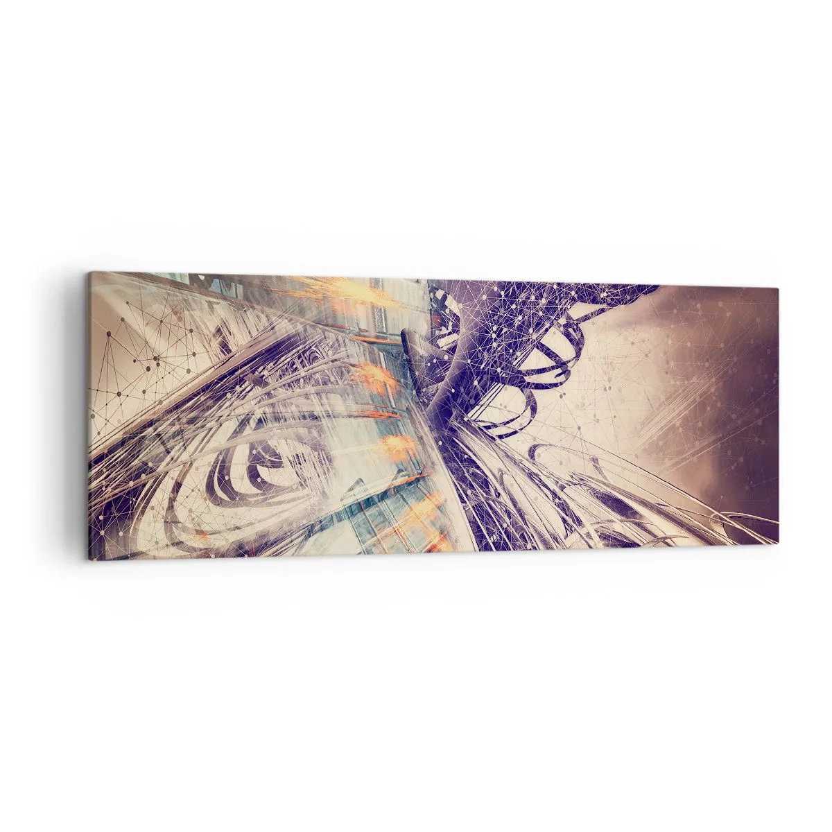 Lærredstryk - Billede på lærred - I stor hast - 140x50 cm