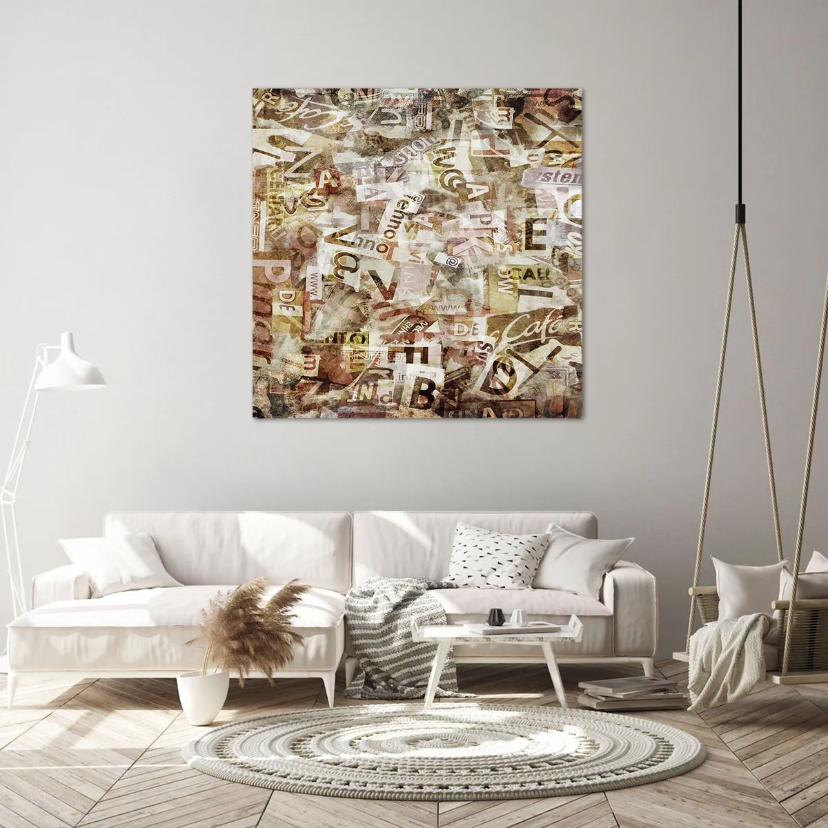 Lærredstryk - Billede på lærred - Jeg forener snakkehovederne - 50x50 cm