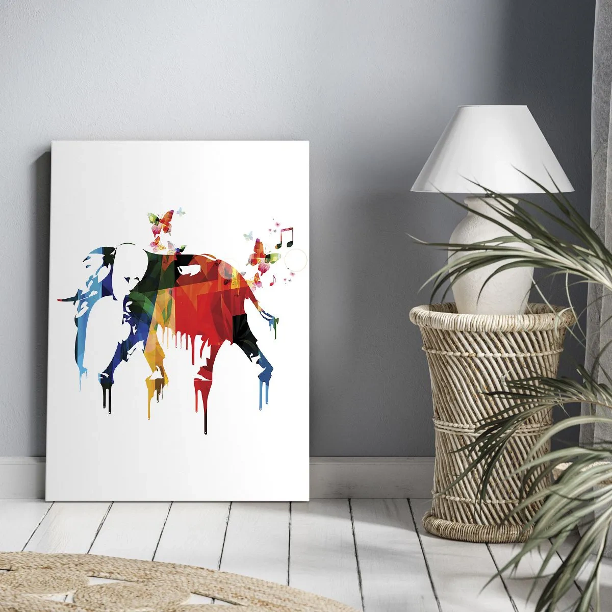 Lærredstryk - Billede på lærred - Alle kan danse - 50x70 cm