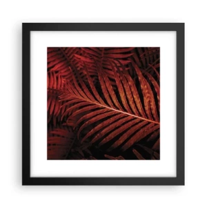 Plakat i sort ramme - Livets varme - 30x30 cm