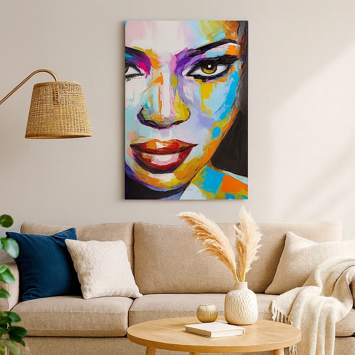 Lærredstryk - Billede på lærred - Du kan ikke tage dine øjne fra - 50x70 cm