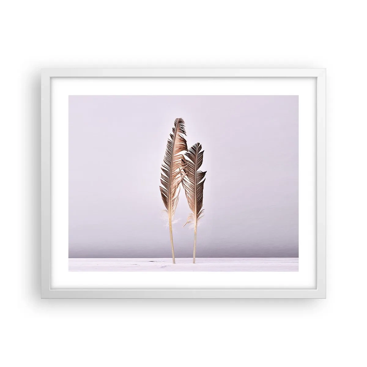 Plakat i hvid ramme - Mod intetheden - 50x40 cm