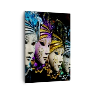 Lærredstryk - Billede på lærred - Mysterium i guld og sølv - 50x70 cm