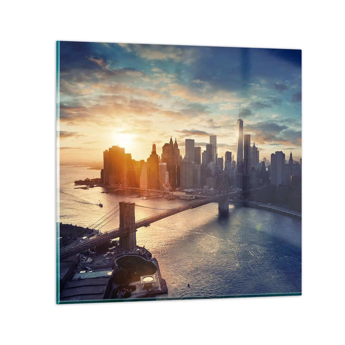 Billede på glas - Et monument til vestlig kultur - 70x70 cm