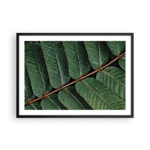 Plakat i sort ramme - I en grøn rytme - 70x50 cm