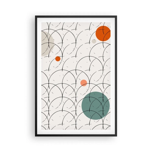 Plakat i sort ramme - I popkunstens ånd - 61x91 cm
