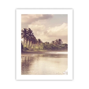 Plakat - Kærtegner bølgerne - 40x50 cm