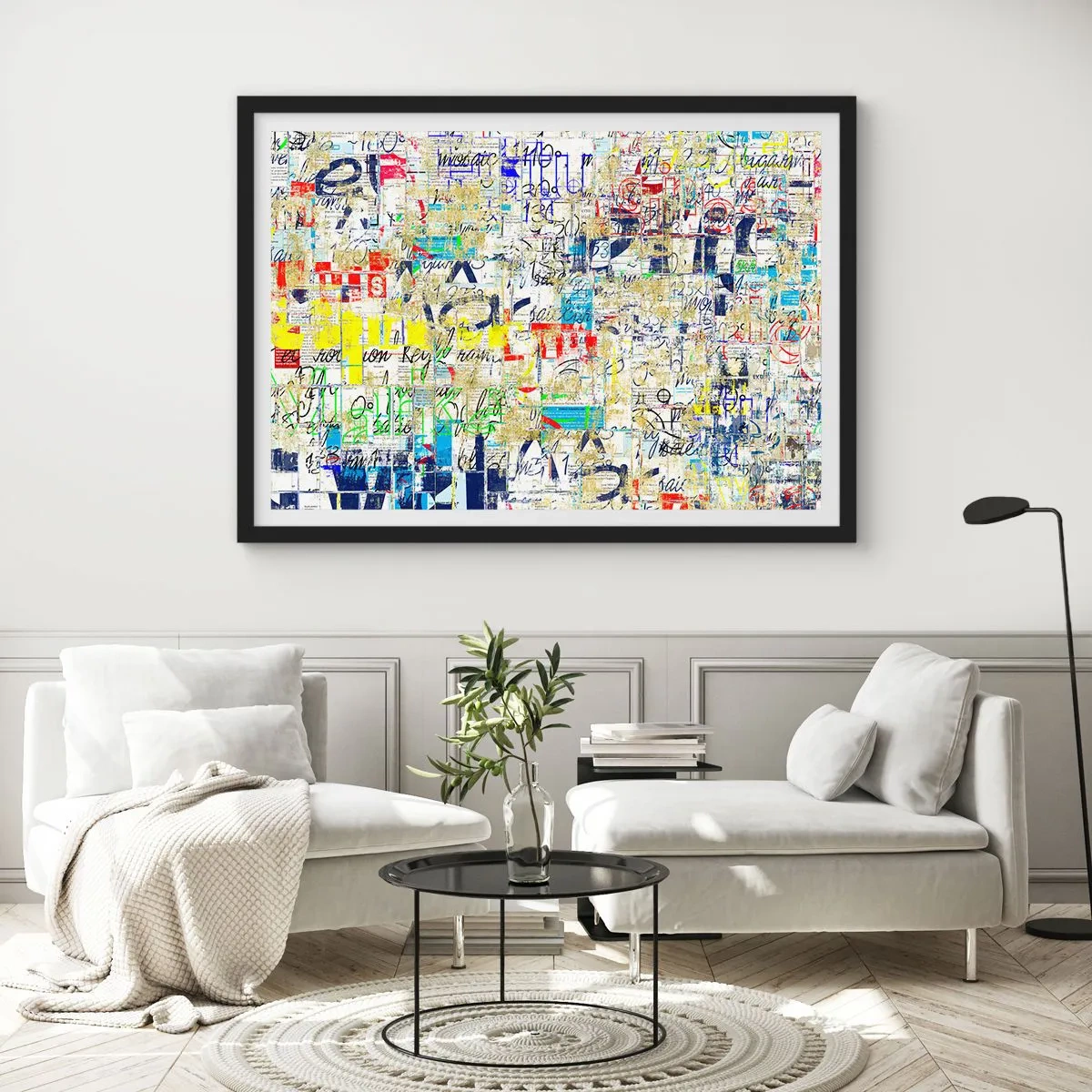 Plakat i sort ramme - Simpelthen en fryd for øjet - 91x61 cm