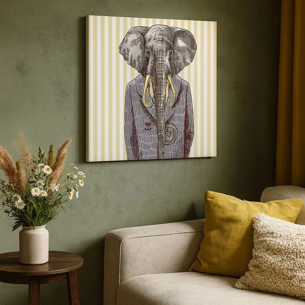 Lærredstryk - Billede på lærred - Elegant af natur - 30x30 cm