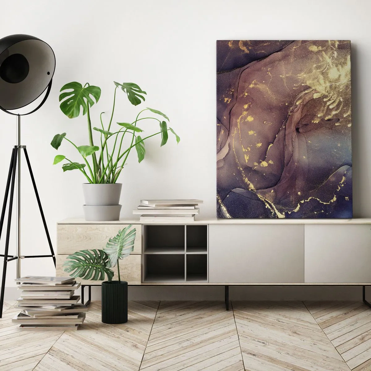 Lærredstryk - Billede på lærred - Materie og ånd - 50x70 cm