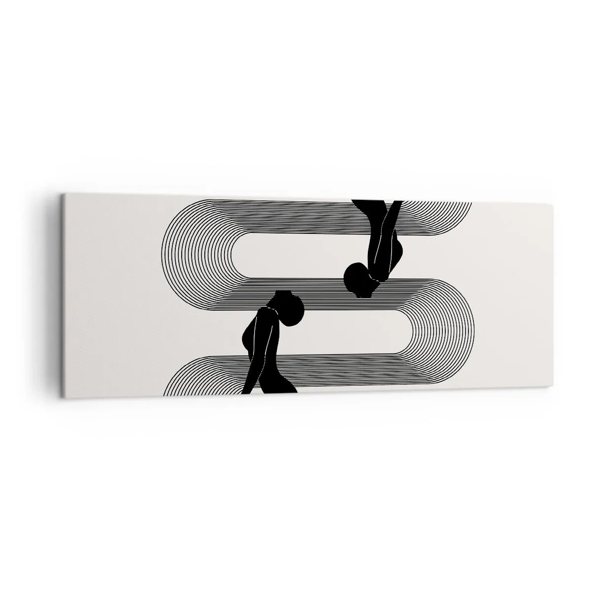 Lærredstryk - Billede på lærred - Sensuel symmetri - 140x50 cm