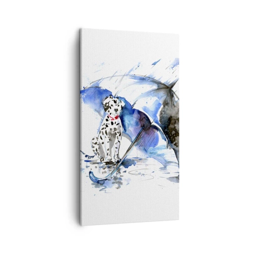 Lærredstryk - Billede på lærred - Det er det en ven er til for - 45x80 cm