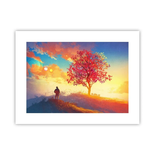 Plakat - Pilgrim på bestemmelsesstedet - 40x30 cm